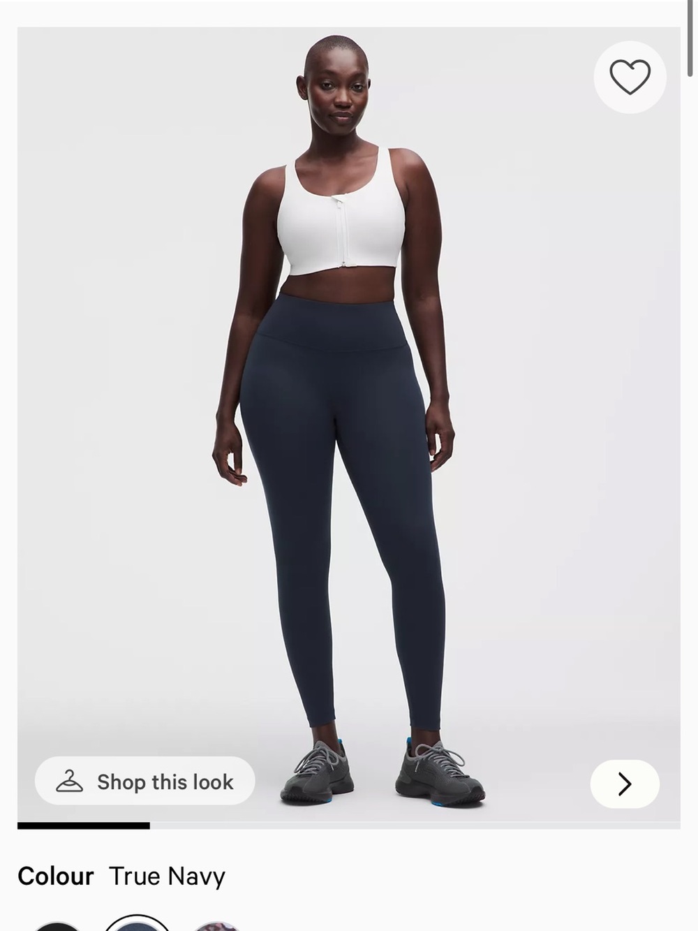 lululemon athletica True Navy High-Rise Leggings contour wunder train